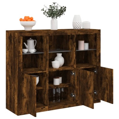 Side cabinets with LED, 3...