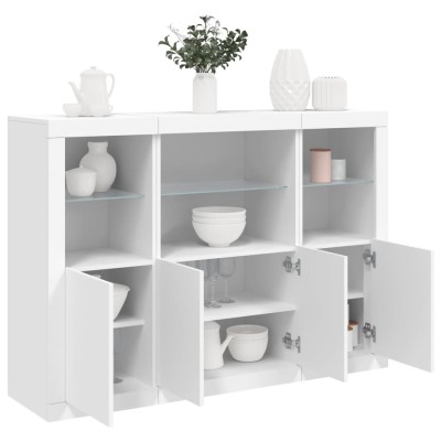 Side cabinets with LED, 3...