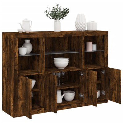 Side cabinets with LED, 3...