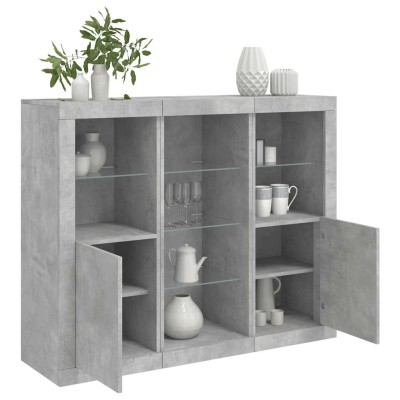 Side cabinets with LED, 3...