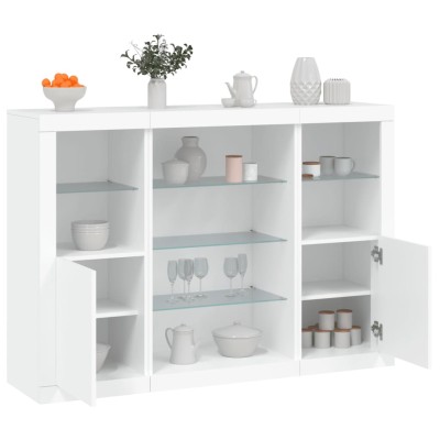 Side cabinets with LED, 3...