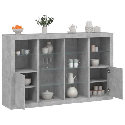 Side cabinets with LED, 3...