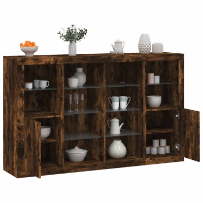 Side cabinets with LED, 3...