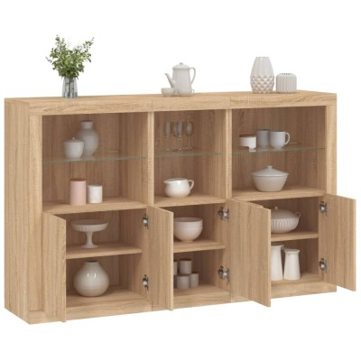 Side cabinet with LED...