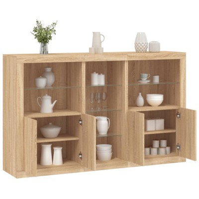 Side cabinet with LED...