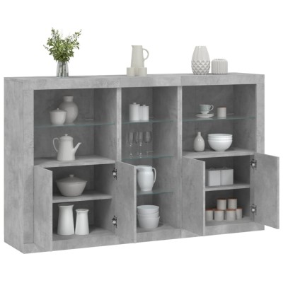 Side cabinet with LED...