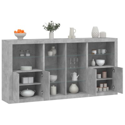 Side cabinet with LED...