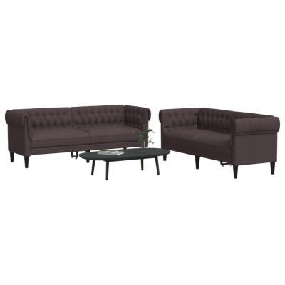 Sofa set, 2 parts, dark...