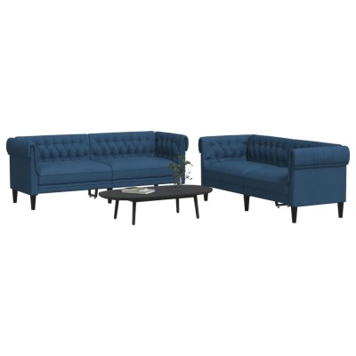 Sofa set, 2 parts, blue...