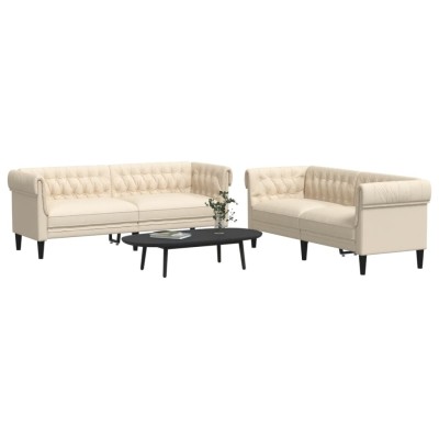 Sofa set, 2 parts, cream...