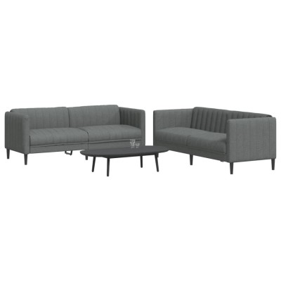 Sofa set, 2 parts, dark...