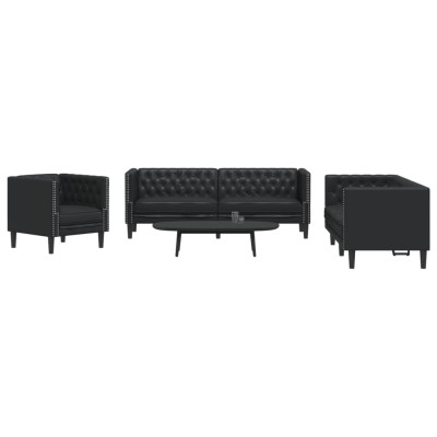 Chesterfield sofa set, 3...