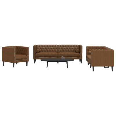 Chesterfield sofa set with...