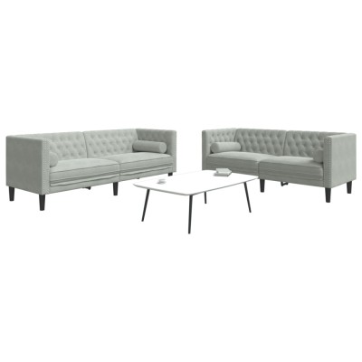 Chesterfield sofa set with...