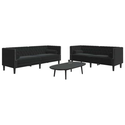 Chesterfield sofa set with...