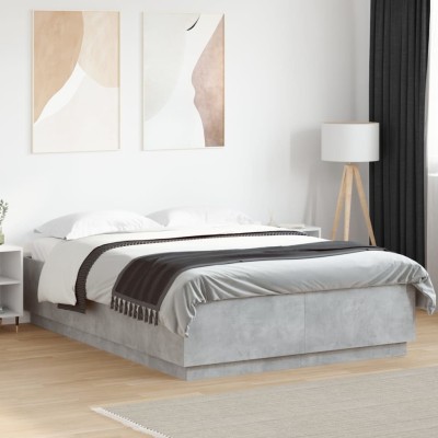 Bed frame, concrete gray...