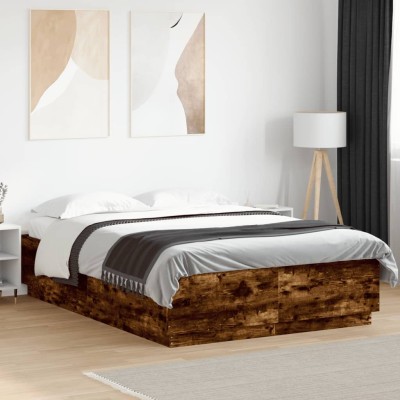 Bed frame, smoky oak,...