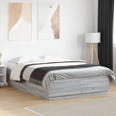 Bed frame, gray oak color,...
