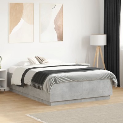 Bed frame, concrete gray...