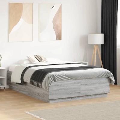 Bed frame, gray oak color,...