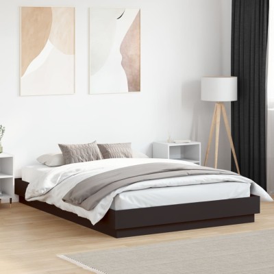 Bed frame with LED lights,...