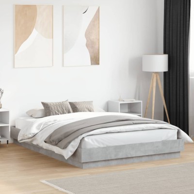 Bed frame with LED lights,...