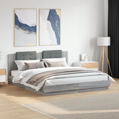 Bed frame with headboard,...