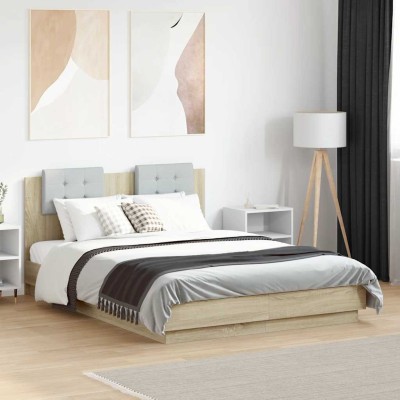 Bed frame with headboard,...
