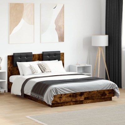 Bed frame with headboard,...