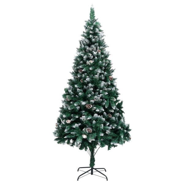 Artificial Christmas tree with canopy and white snow, 210cm