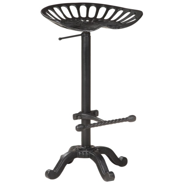 Bar stool, black, cast iron