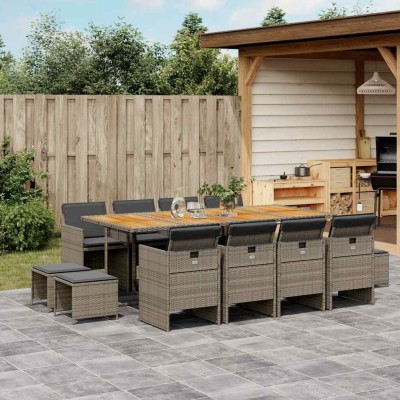 Garden set with cushions,...
