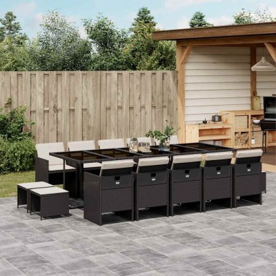 Garden set with cushions,...