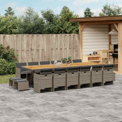 Garden set with cushions,...