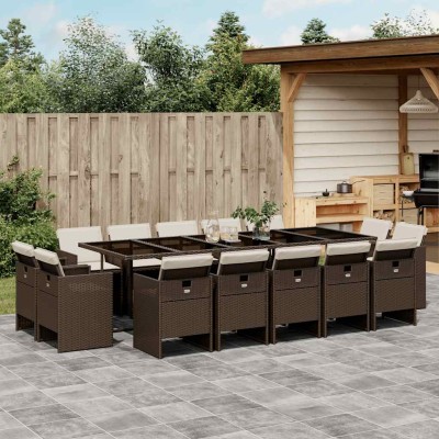 Garden set with cushions,...