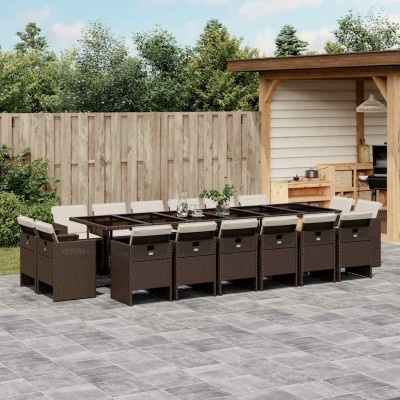 Garden set with cushions,...