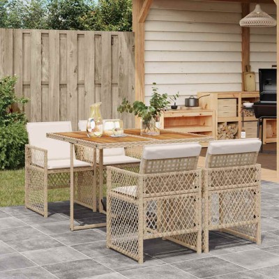 Garden set with cushions, 5...