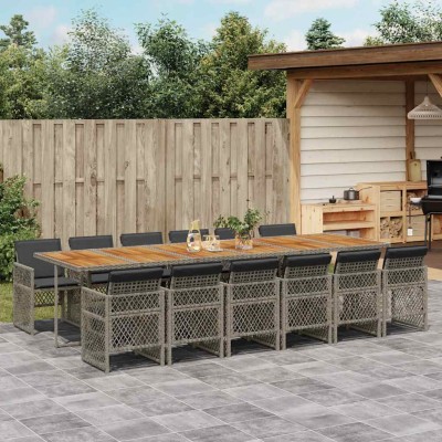 Garden set with cushions,...