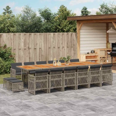 Garden set with cushions,...