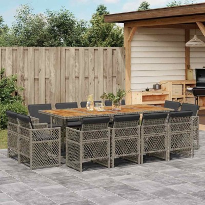 Garden set with cushions,...