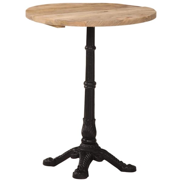 Bistro table, diameter 60x76cm, untreated mango wood