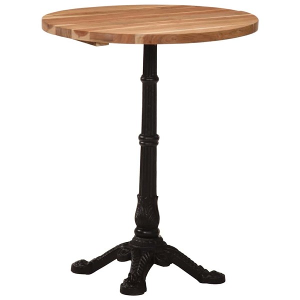 Bistro table, diameter 60x76cm, solid acacia wood