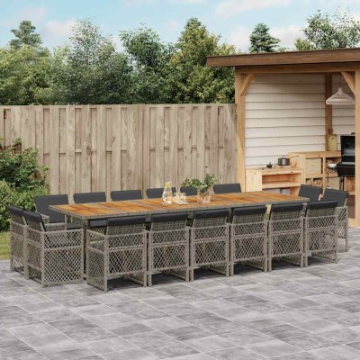 Garden set with cushions,...