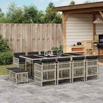 Garden set with cushions,...