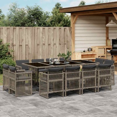 Garden set with cushions,...