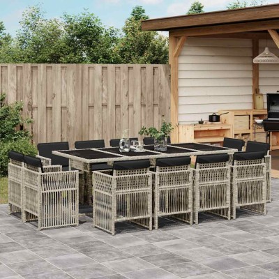 Garden set with cushions,...