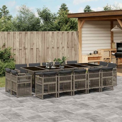 Garden set with cushions,...