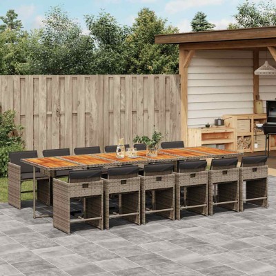 Garden set with cushions,...