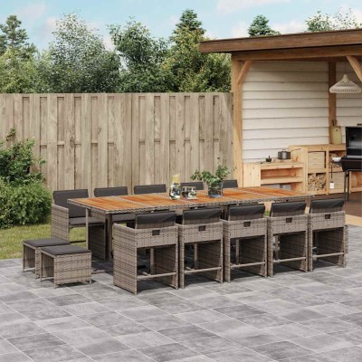 Garden set with cushions,...