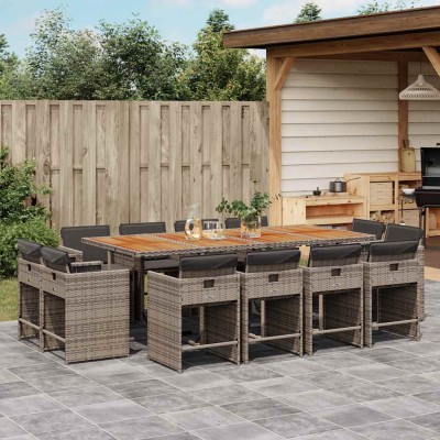 Garden set with cushions,...